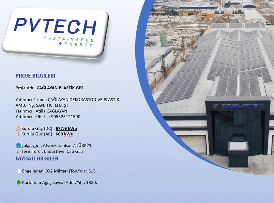 ÇAĞLAYAN PLASTİK GES - PVTECH
